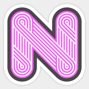 Alphabet N Sticker